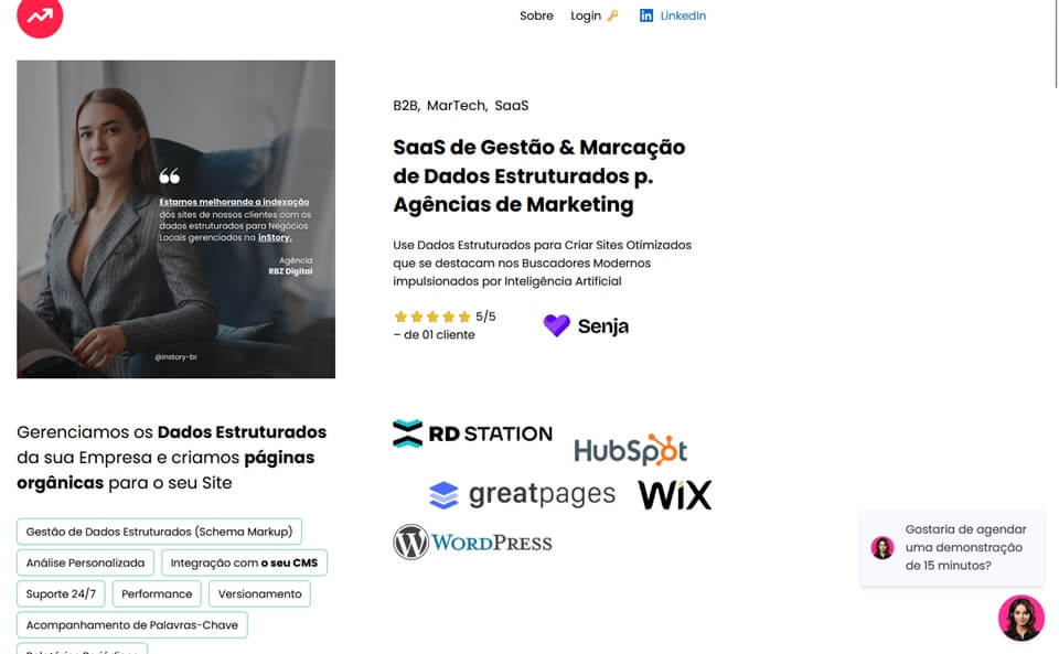 SaaS de Gestão & Marcação de Dados Estruturados p. Agências de Marketing